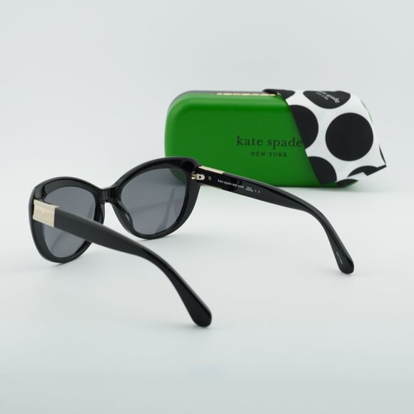 Kate Spade EMMALYNN/S 0807 M9 Sunglasses Black Cat Eye Frame, Polarized Lenses main image 4
